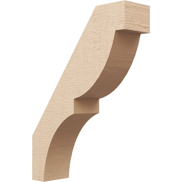Ekena Millwork 5-inch W x 18-inch D x 24-inch H Valencia Rough Cedar Woodgrain TimberThane Knee Brace, Primed BRCUR05X18X24VALRCPR - main
